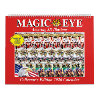 14.25" breiter 2026 Internationaler Magic Eye-Kale Kalender
