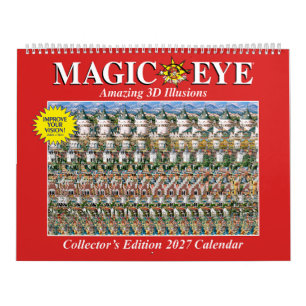 14,25" breiter USA Magic Eye-Kalender 2027 Kalender
