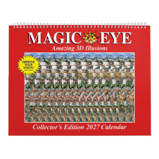 14,25" breiter USA Magic Eye-Kalender 2027 Kalender