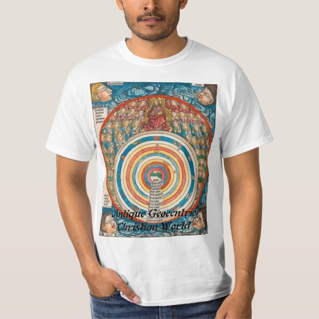 $14,95 Antike Geocentric christliche Welt T-Shirt (Vorderseite)