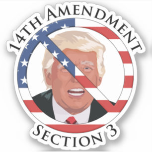 14. Änderung gegen Trump Aufkleber