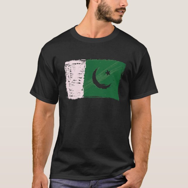 14 August Independence Day Pakistan Flag Azadi Day T-Shirt (Vorderseite)