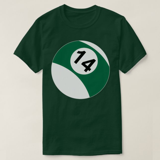 14 Ball Pool Amp Billard T-Shirt (Design vorne)