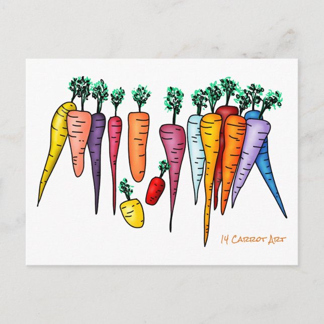 14 Carrot Art Postkarte (Vorderseite)