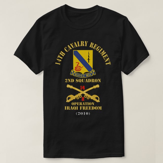 14. Cavalry Regiment w Cav Br 2. T-Shirt (Design vorne)