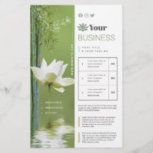 14 cm x 21,6 cm Zen Lotus Vert