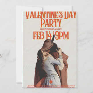 14. Februar Valentins Krasse Beige-Party Einladung