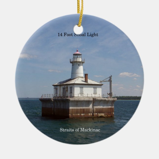 14 Foot Shoal Light Ornament (Vorne)