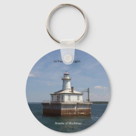 14 Foot Shoal Light Schlüsselkette Schlüsselanhänger