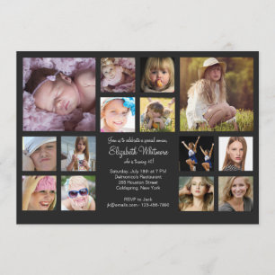 14 Foto-Collage Einladung