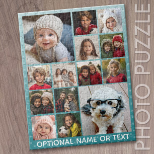 14 Foto Instagram Collage mit ombre Background Puzzle