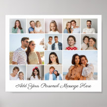 14 FotoCollage Fügen Sie Ihren eigenen Gruß hinzu