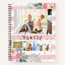 14 Fotos Collage Family Notebook Notizbuch