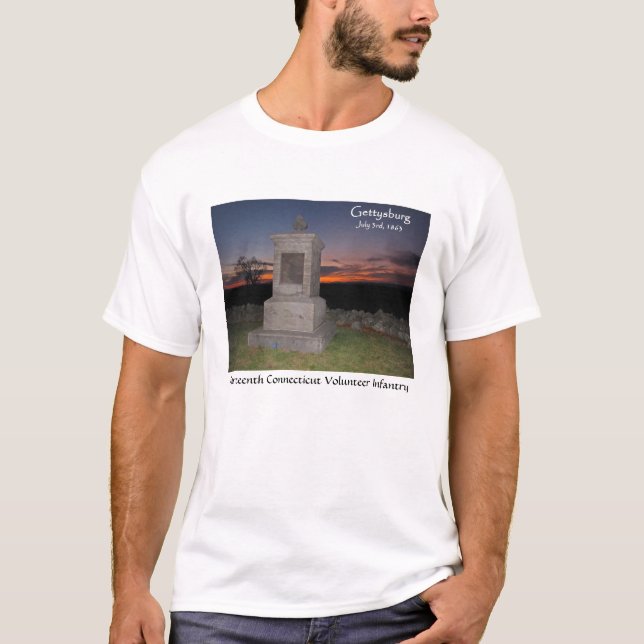 14. Freiwillige Infanterie Connecticuts - T-Shirt (Vorderseite)