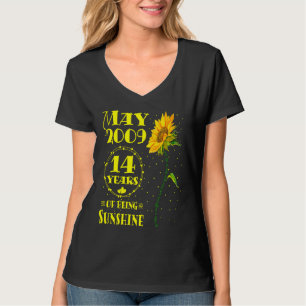 14. Geburtstag 14 Jahre Sonnenblume T-Shirt