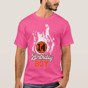 14. Geburtstag Basketball Thema Geburtstag Junge 1 T-Shirt