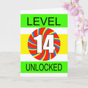 14. Geburtstag Computer Gamer Karte