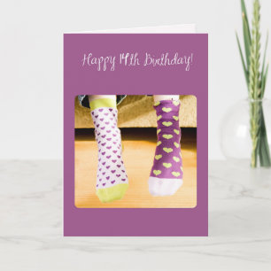 14. Geburtstag Crazy Socks Karte