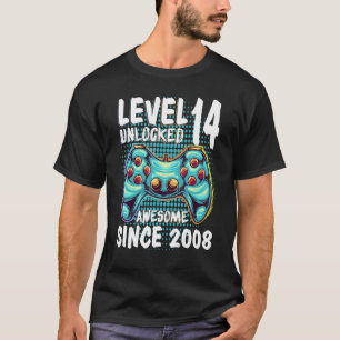 14. Geburtstag Gamer Boy Stufe 14 Unverschlossen P T-Shirt