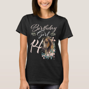 14. Geburtstag Girl Horse 14 Jahre alter Tag T-Shirt