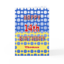 14. Geburtstag hinzufügen Namenskreismuster