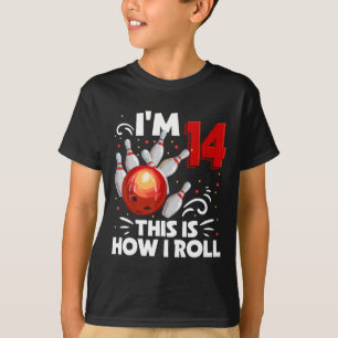 14. Geburtstag Junge Bowling So Roll ich 14 Ye T-Shirt
