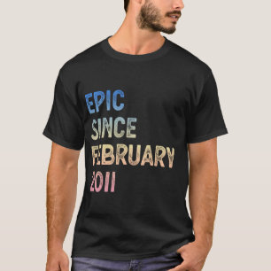 14. Geburtstag Jungen Mädchen Episch seit Februar T-Shirt