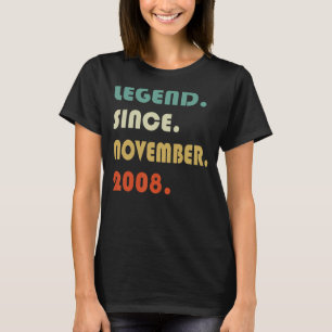 14. Geburtstag seit November 2008 14 Jahre T-Shirt