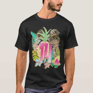 14. Geburtstag Sommer Pool Party Beach Vacation Bl T-Shirt