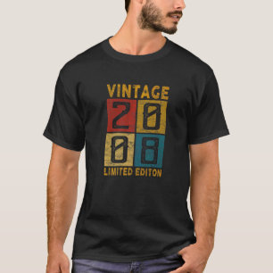 14. Geburtstag Vintage 2008 Geboren 2008 14 Jahre T-Shirt