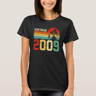 14. Geburtstag Vintage 2009 Retro Junge Mädchen 14 T-Shirt