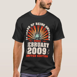 14. Geburtstag Vintage Gitarrist Music 20. Februar T-Shirt