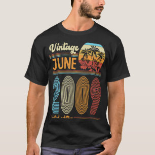 14. Geburtstag Vintage Juni 2009 Mädchen Junge T-Shirt