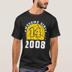 14. Geburtstagvolleyball-Spieler 14 Jahre alte Vol T-Shirt