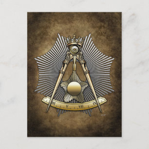 14. Grad: Grand Elect Mason Postkarte