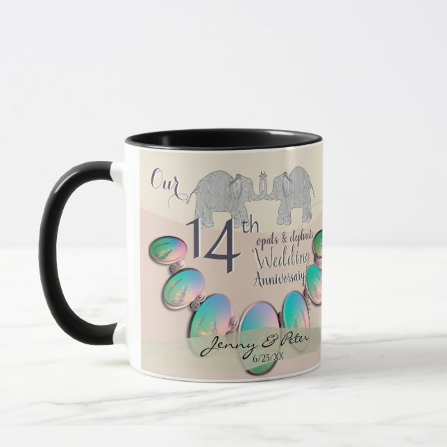 14. Hochzeitopfer und Elefanten Tasse (Links)