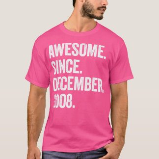 14 Jahre alt Dezember 2008 14. Geburtstag5 T-Shirt