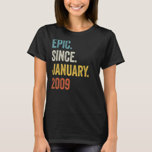 14 Jahre alt Epic Seit Januar 2009 14. Geburtstag T-Shirt