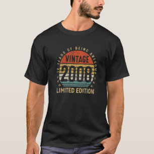 14 Jahre alt, geboren 2008, Vintage 14. Geburtstag T-Shirt