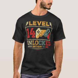 14 Jahre alt Stufe 14 Entsperren 14. Geburtstagsvi T-Shirt