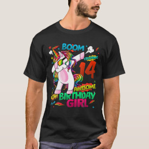14 Jahre alte Comicen zum Geburtstag Einhorn Dabbi T-Shirt