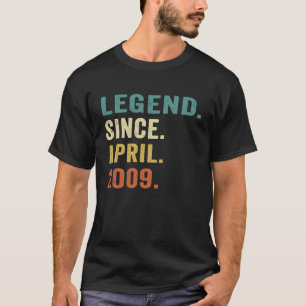 14 Jahre alte Legende Seit April 2009 14. Geburtst T-Shirt