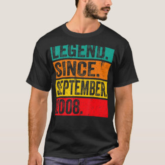 14 Jahre alte Legende Seit September 2008 14. Bir T-Shirt
