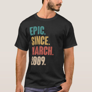 14 Jahre alte Vintage 2009 Geburtstag 14. Dekorati T-Shirt