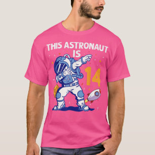 14 Jahre alter Astronautenraumplanet 14. Geburtsta T-Shirt