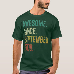 14 Jahre altes Geschenk Phantastisch seit Septembe T-Shirt