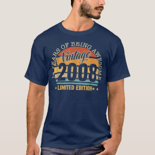14 Jahre altes Geschenk Vintage 2008 Limitierte Au T-Shirt