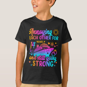 14 Jahre lang gegenseitiges Ärgern Hochzeitsjubilä T-Shirt