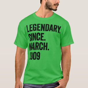 14 Jahre Legendär Seit März 2009 14. Geburtstag T-Shirt