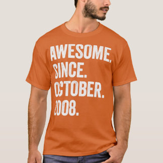 14 Jahre Phantastisch seit Oktober 2008 14. Geburt T-Shirt